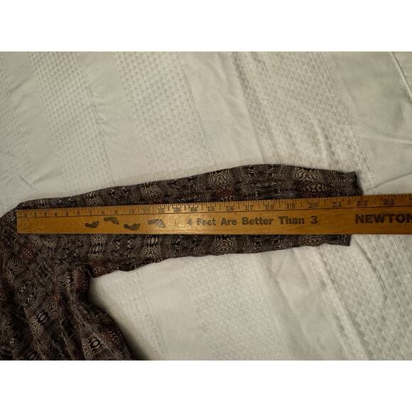 Broadway and Broome 100% Silk Swirl Dress Sz 2 Preppy Dark Academia Office - Picture 10 of 12